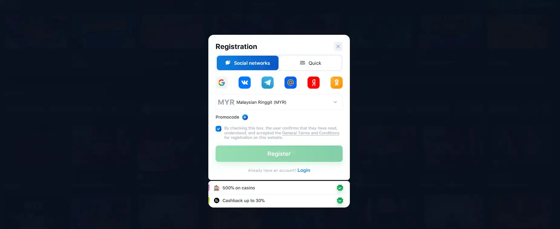 Lucky Star registration