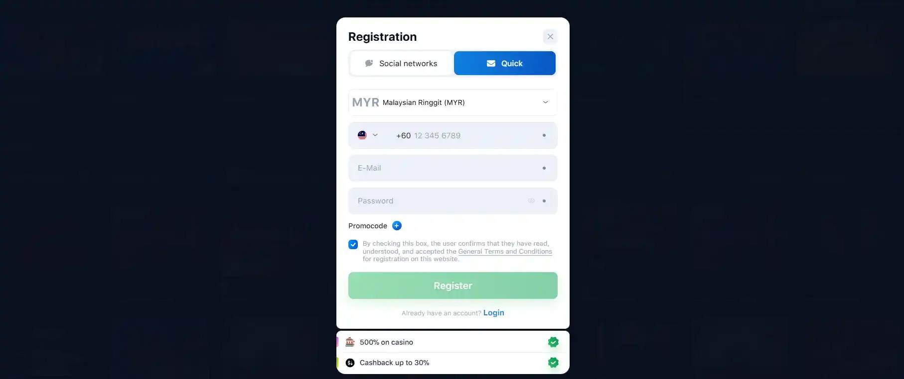 Lucky Star registration