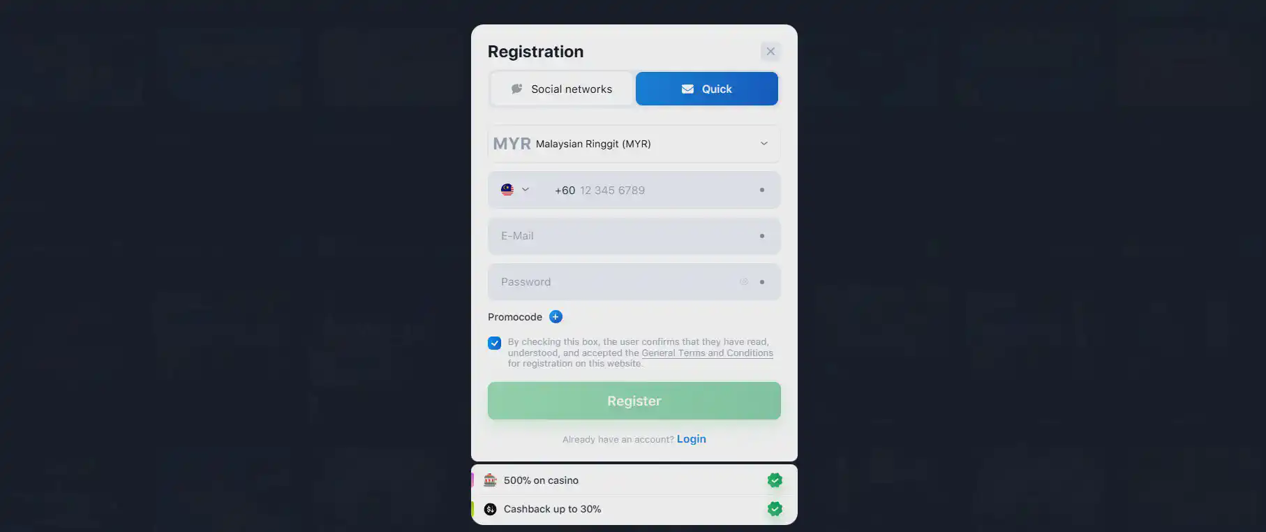 Lucky Star registration